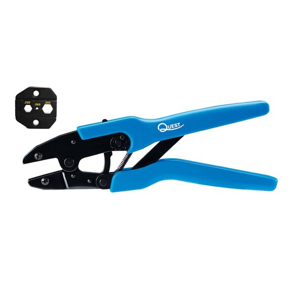 Coax Ratchet Crimp Tool - .305 in/.228 in/.068 in For 2Pc Bnc/Tnc On Rg-58/59/62